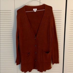 Burnt orange cardigan